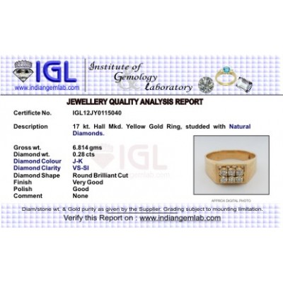 Gents Ring with Diamonds